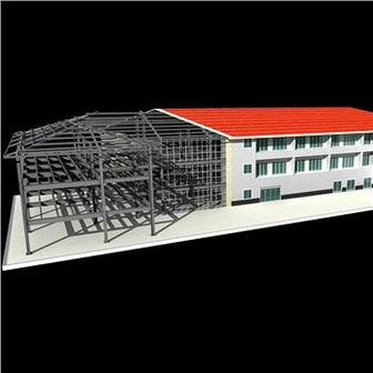 भारी तल लोडिंग स्टील संरचना कार्यशाला